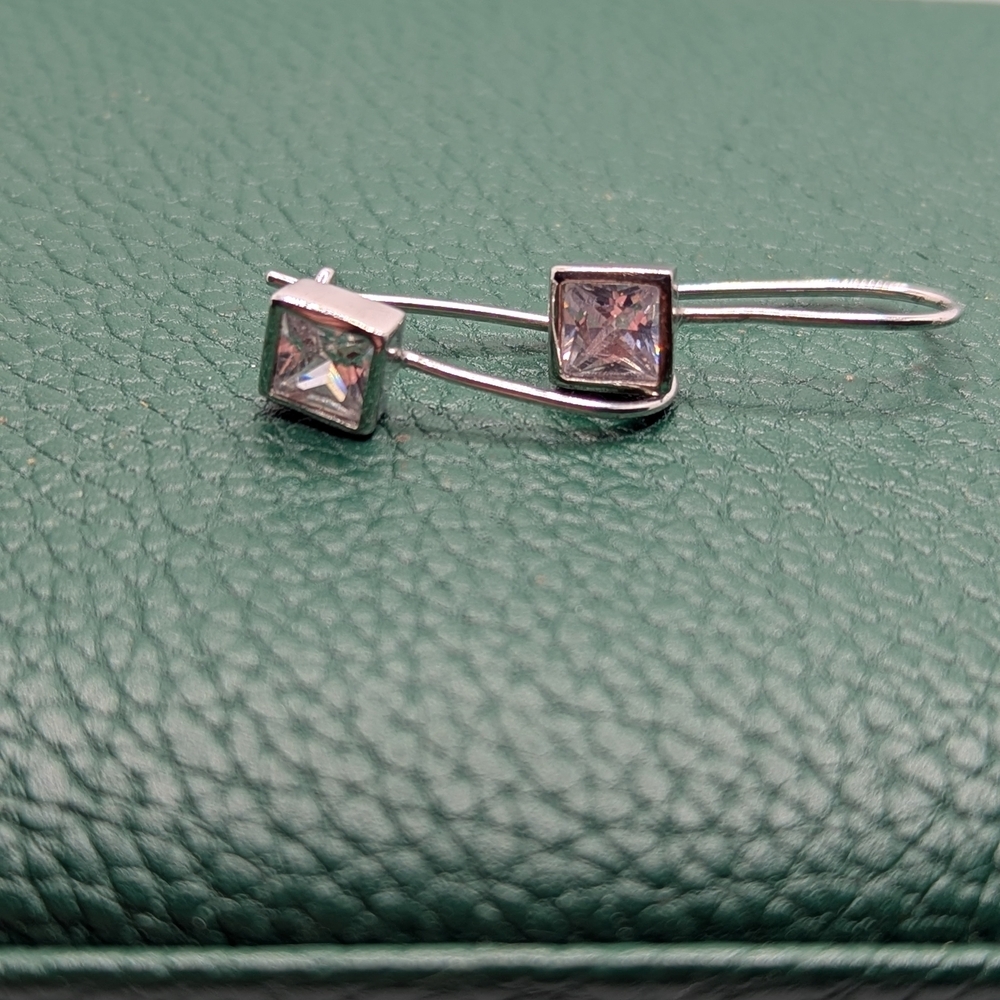 925 Square Earrings